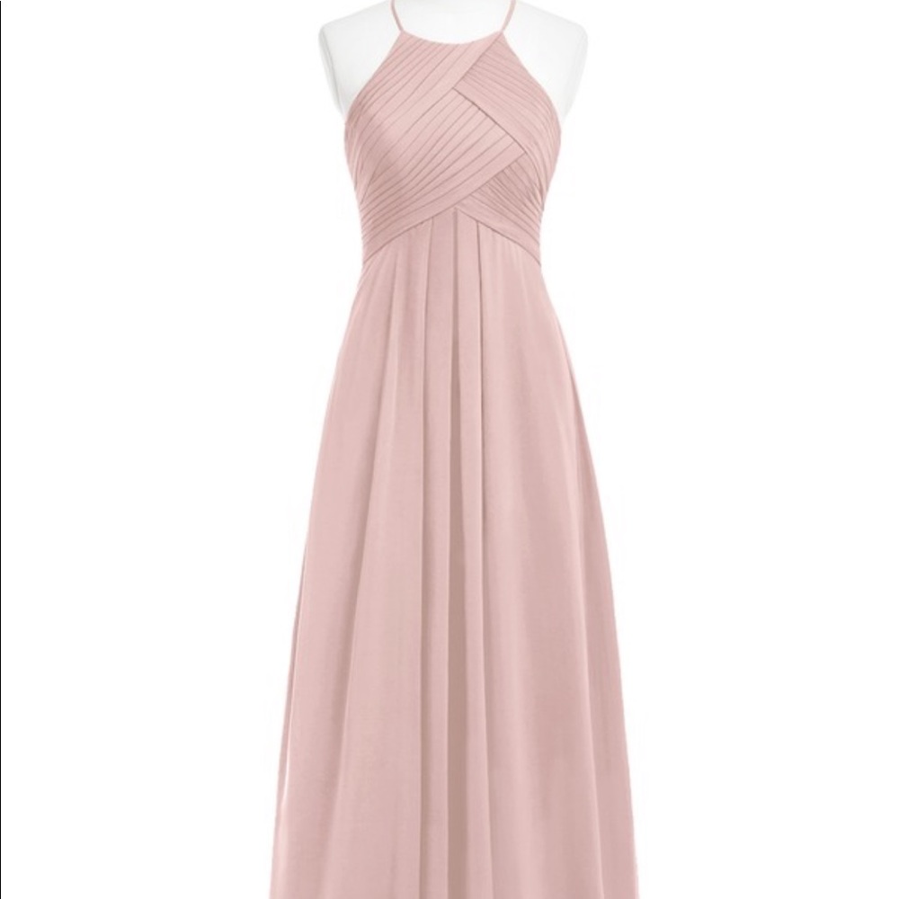 Azazie ginger dusty rose gown xs 0